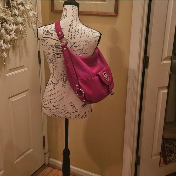 MICHAEL KORS FULTON HOBO LEATHER BAG - Picture 11 of 11